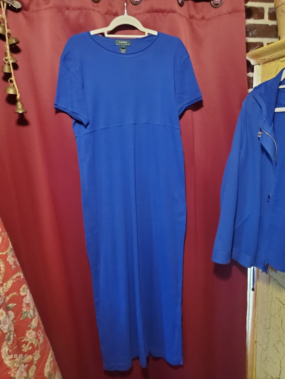 Lauren Ralph Lauren Blue Hooded Zip Jacket & Maxi Dress Set - Picture 8 of 16